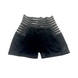 Bombshell Sportswear Black and Gray Bike Shorts